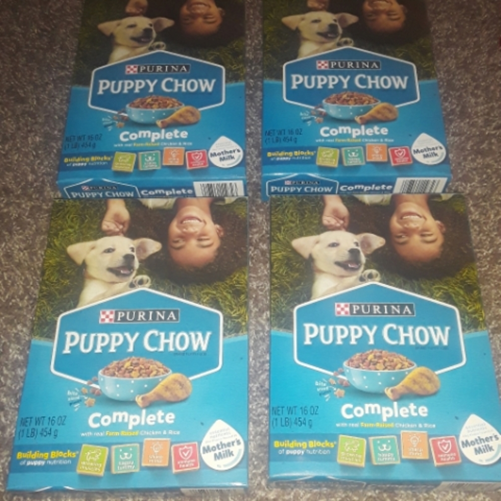 Purina Complete Puppy Chow Lot of 4 Boxes BRAND NEW SEALED Exp 4/23